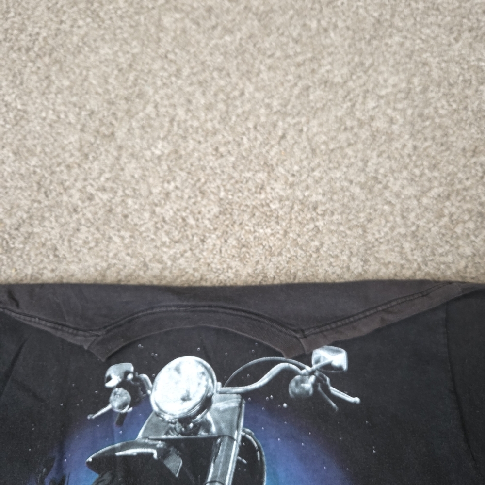 Vintage 90s Harley Davidson T-Shirt Big Bike Desert Graphic Men's XL Tee USA - Picture 7 of 12